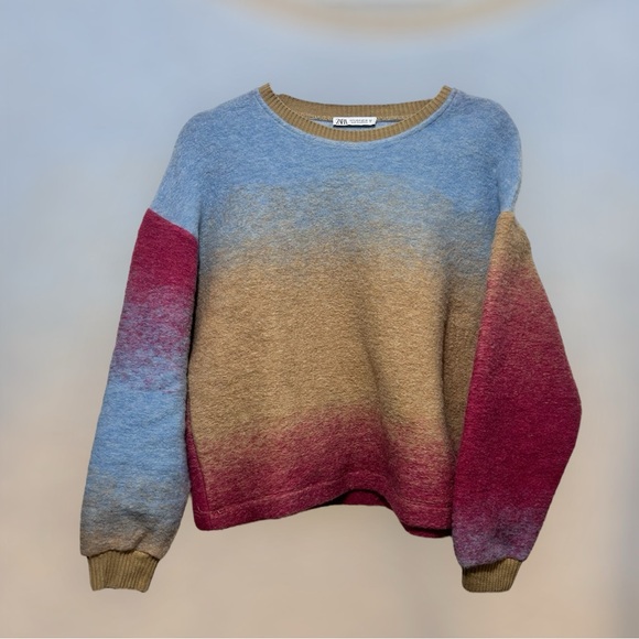 Zara multi coloured cotton sweater - Picture 1 of 4